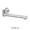 Wall mount swivel spout 30cm [12in] brass chrome