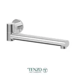 Wall mount swivel spout 30cm [12in] brass chrome