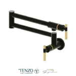 Pot filler faucet Bellacio matte black / brushed gold