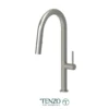 Single-handle kitchen faucet Amador with pull-down & 2-Function hand shower brushed stain. Steel