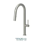 Single-handle kitchen faucet Amador with pull-down & 2-Function hand shower brushed stain. Steel