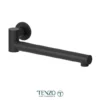 Wall mount swivel spout 30cm [12in] brass matte black