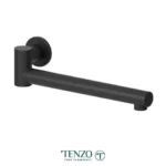 Wall mount swivel spout 30cm [12in] brass matte black