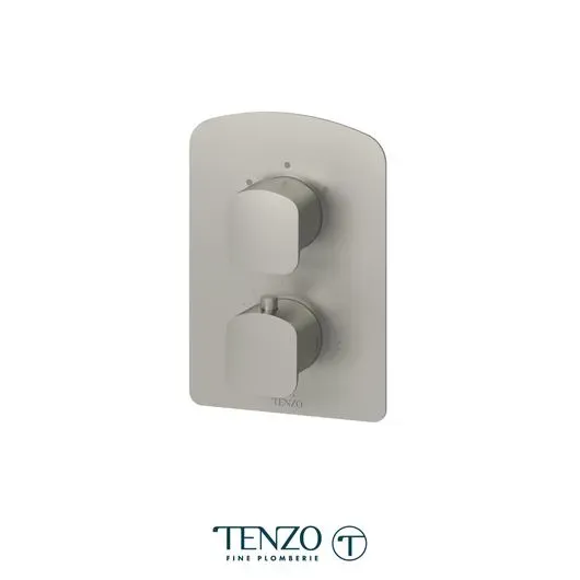 Delano T-Box valve 2 functions thermo brushed nickel finish