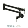 Pot filler faucet Bellacio matte black / stainless steel