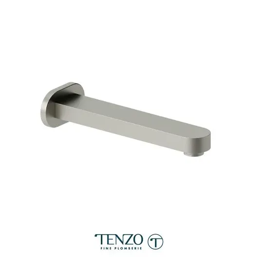 Wall mount spout 18cm [7in] brass brushed nickel