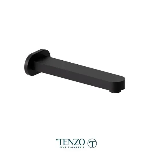 Wall mount spout 18cm [7in] brass matte black