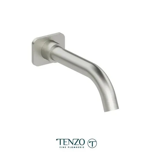 Wall mount spout 20cm [8in] brass brushed nickel