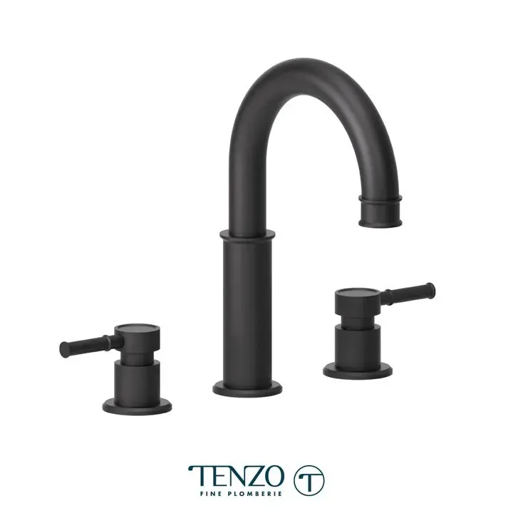 Alyss 8in lavatory faucet matte black