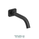 Wall mount spout 20cm [8in] brass matte black