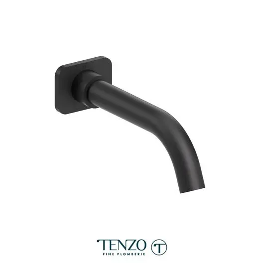 Wall mount spout 20cm [8in] brass matte black