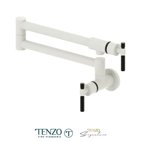 Pot filler faucet Bellacio matte white / matte black