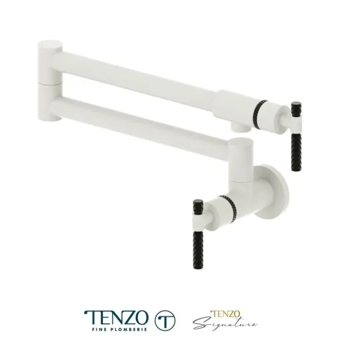 Pot filler faucet Bellacio matte white / matte black