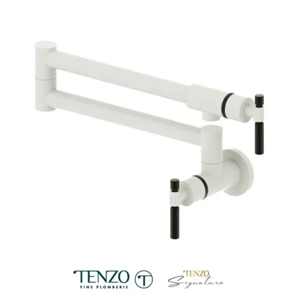 Pot filler faucet Bellacio matte white / matte black