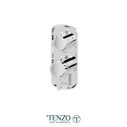Alyss T-Box valve 2 functions thermo chrome finish