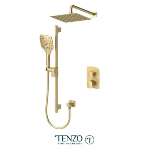 Delano T-Box kit 2 functions pres bal brushed gold finish