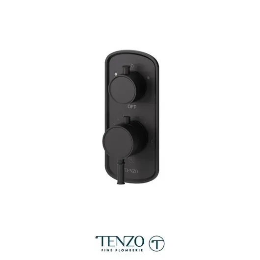 Alyss T-Box valve 2 functions thermo matte black finish