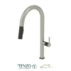 Single-handle kitchen faucet Calozy with pull-down & 2-Function hand shower stainless steel / matte black
