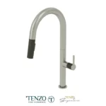Single-handle kitchen faucet Calozy with pull-down & 2-Function hand shower stainless steel / matte black