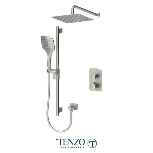 Delano T-Box kit 2 functions pres bal brushed nickel finish