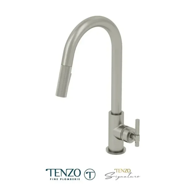 Single-handle kitchen faucet Bellacio with pull-down & 2-Function hand shower stainless steel