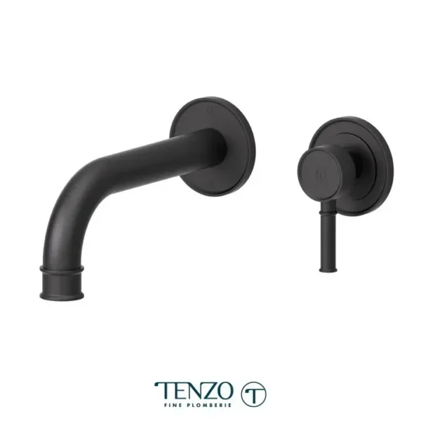 Wall mount lavatory faucet Alyss matte black