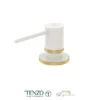 Soap dispenser Bellacio matte white / brushed gold