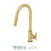 Single-handle kitchen faucet Bellacio with pull-down & 2-Function hand shower brushed gold