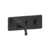 Wall mount spout 20cm [8in] brass matte black