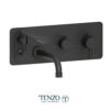 TENZO Wall mount tub filler with retractable hose, Alyss