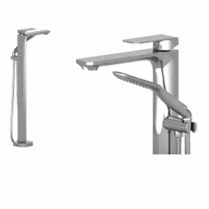 Quantum floor mount tub filler chrome