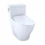 Aimes® One-Piece Toilet, 1.28GPF, Elongated Bowl - WASHLET®+ Connection - Slim Seat