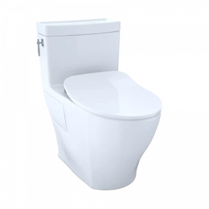 Aimes® One-Piece Toilet, 1.28GPF, Elongated Bowl - WASHLET®+ Connection - Slim Seat