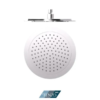 Shwr head round 23cm [9in] PVC chrome