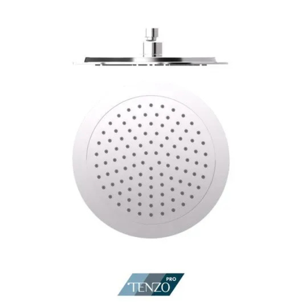 Shwr head round 23cm [9in] PVC chrome