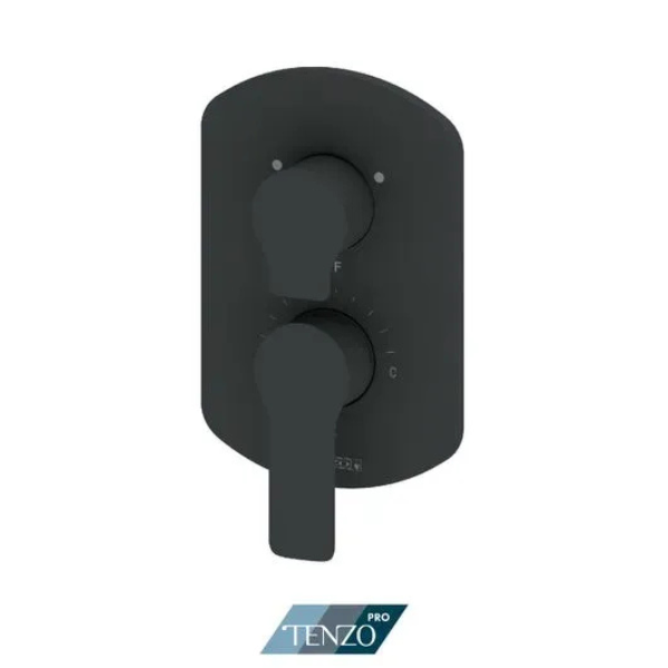 Trim for Galia SMART-TRIM valve pressure balance 2 functions not-shared matte black