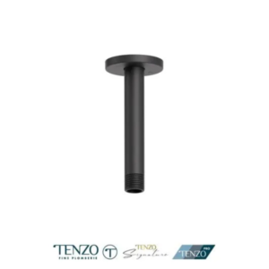 Shwr arm ceiling round 15cm [6"] matte black