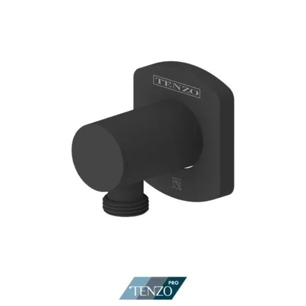 Wall supply elbow matte black