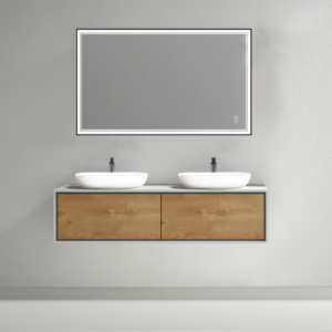 KODAEN WV0812WD Modern Wallmount Vanities double drawer