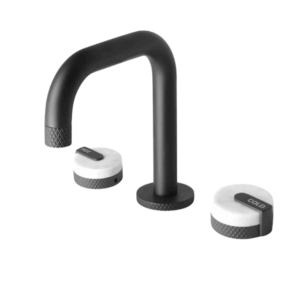 MARMO Three Holes Widespread Bathroom Faucet