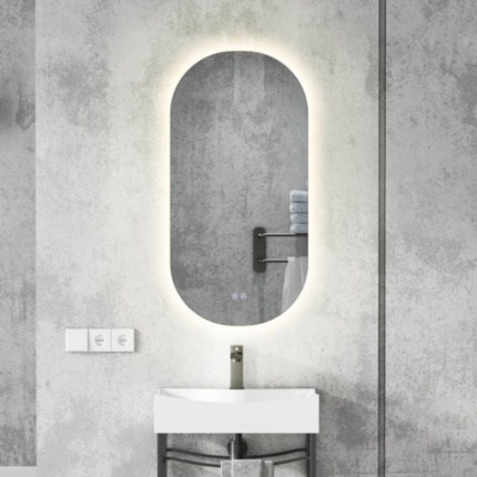 MODERNO Runway Style Backlit Frameless Bathroom LED Mirror