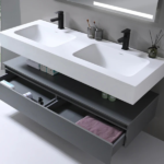 KODAEN WV5693G-1500 + BASIN5693-1500 AVENIR Wallmount Vanities