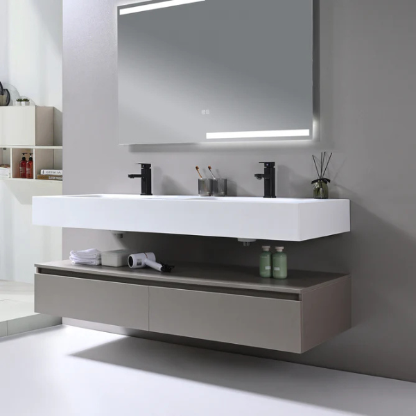 KODAEN WV5693M-1500 + BASIN5693-1500 AVENIR Wallmount Vanities