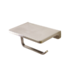 MADISON Bathroom Toilet Paper Single Holder with Shelf