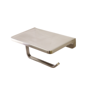 MADISON Bathroom Toilet Paper Single Holder with Shelf