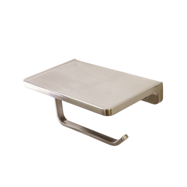 MADISON Bathroom Toilet Paper Single Holder with Shelf
