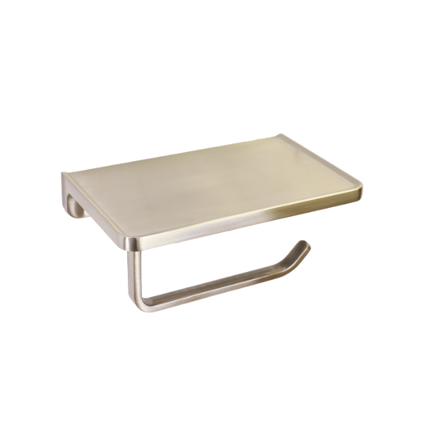 MADISON Bathroom Toilet Paper Single Holder with Shelf