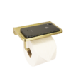MADISON Bathroom Toilet Paper Single Holder with Shelf