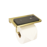 MADISON Bathroom Toilet Paper Single Holder with Shelf
