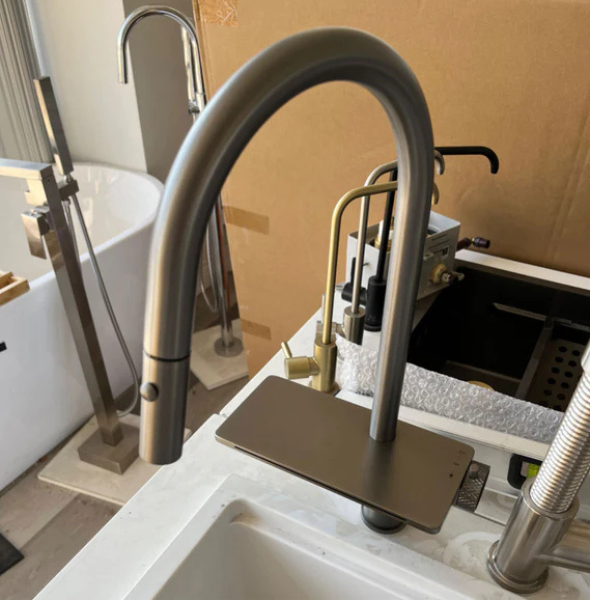 KODAEN F27104 TIFFANY Single handle Pull-down Spray & Waterfall Kitchen Faucet